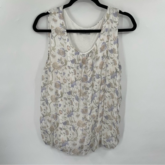 Elena Baldi Tops - Elena Baldi 100% Silk Floral Blouse
